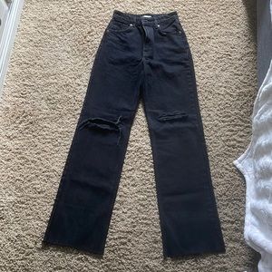 Zara jeans, size 4, black